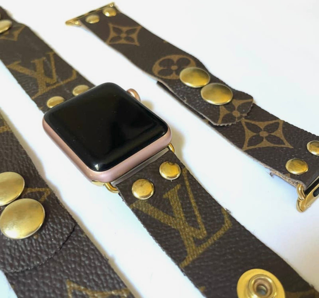 PRE-ORDRR! LV Apple Watch Band| Upcycled Designer Replacement Strap