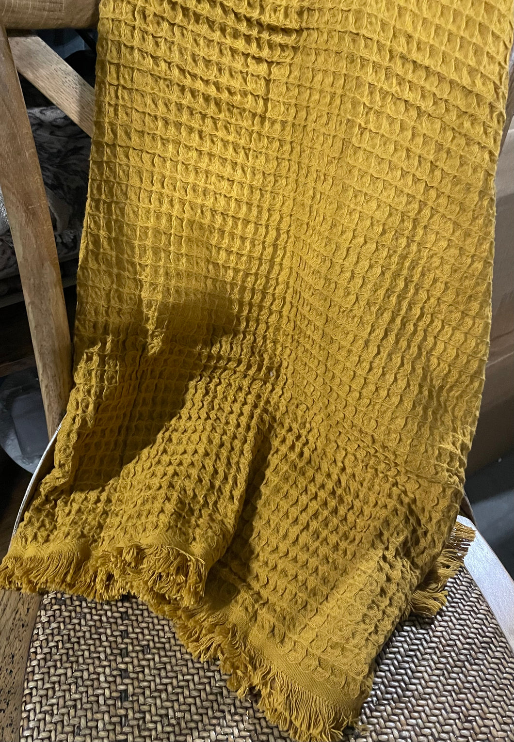 Fall Mustard Decorative Throw