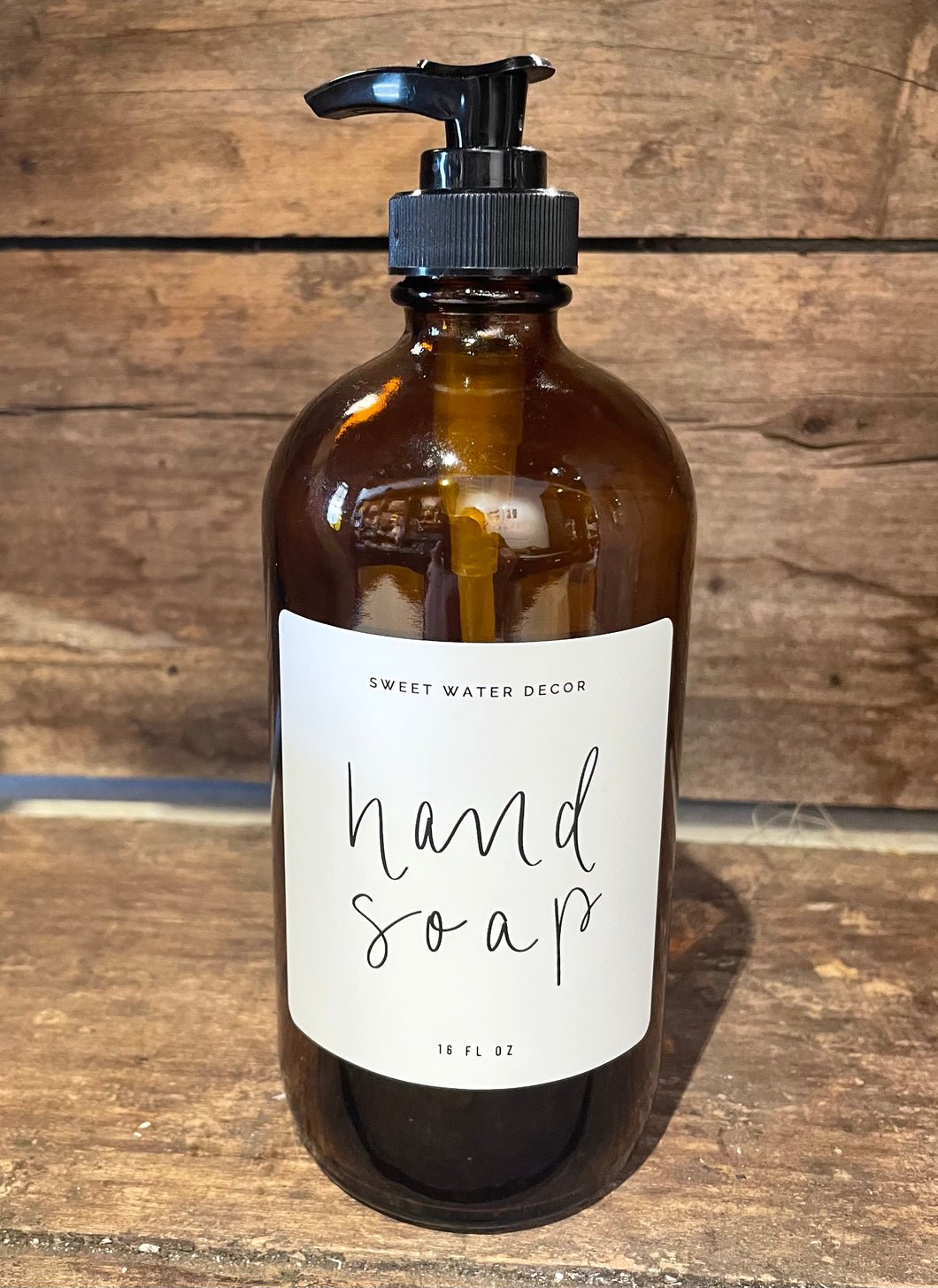 Glass Pump Hand Soap