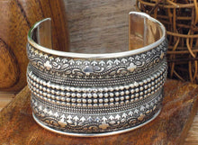 Load image into Gallery viewer, Bali Silver Cuff Bracelet
