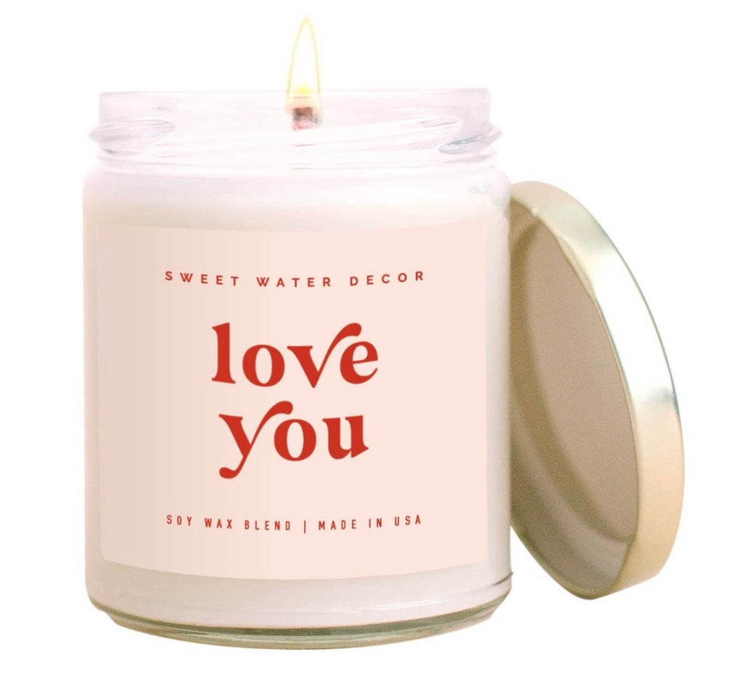 Love You Candle