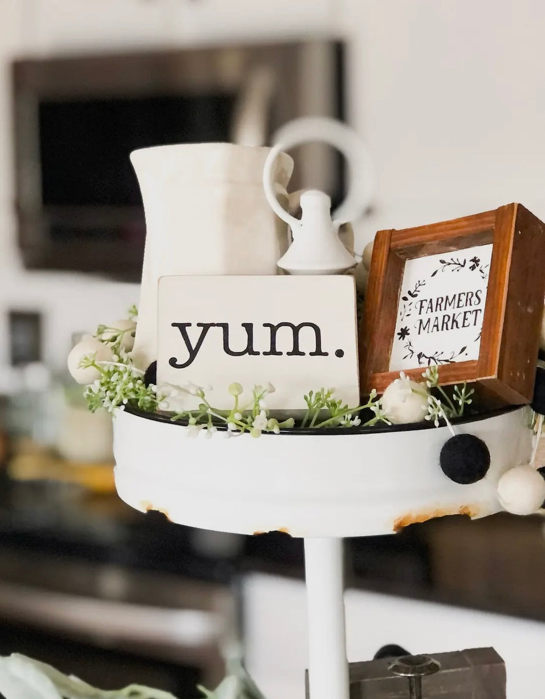 Small YUM wood signs