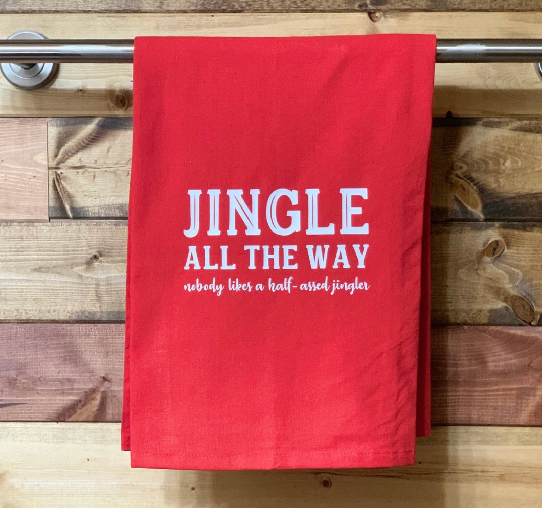 Jingle All The Way Tea Towel